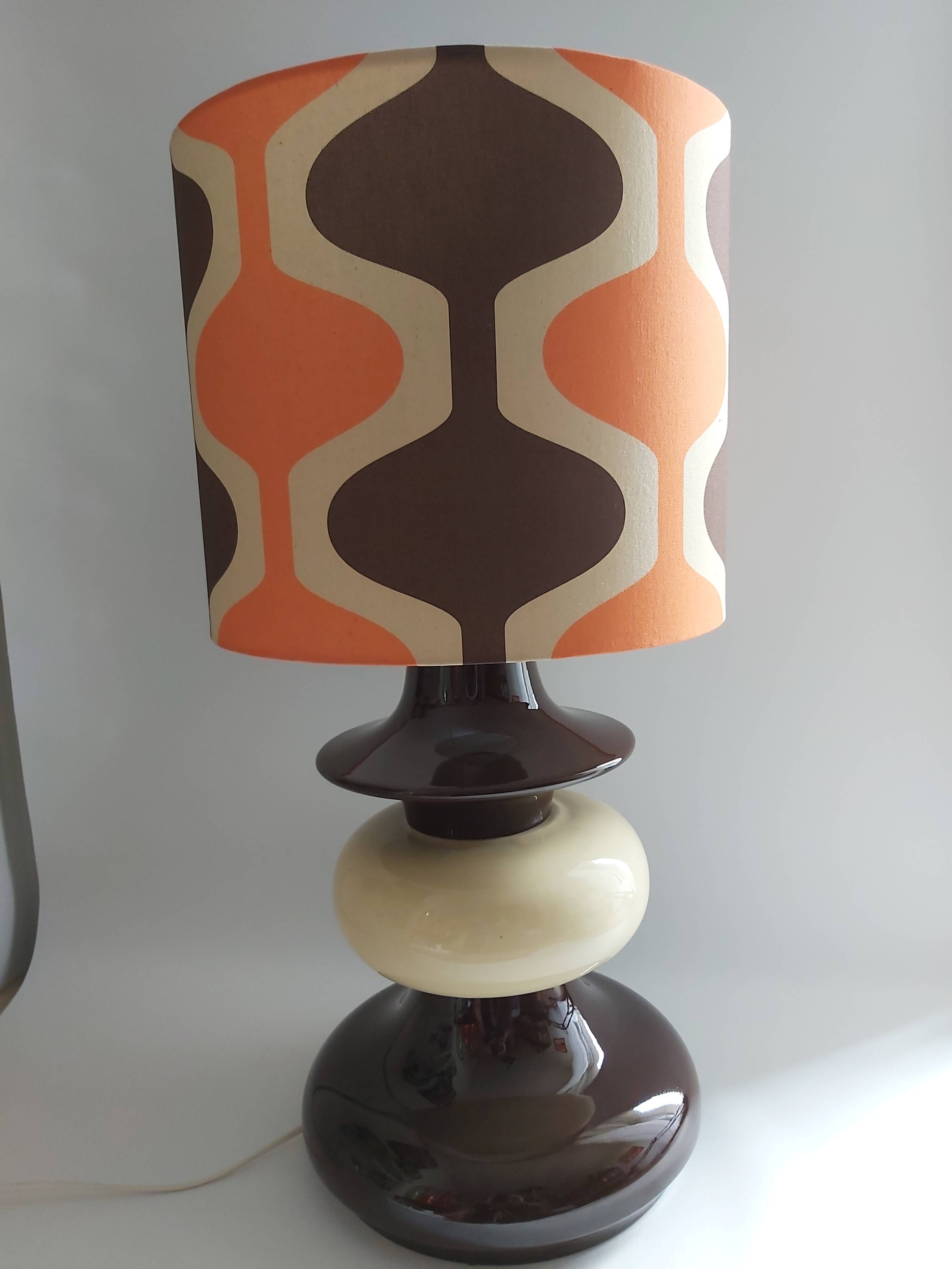 Large ceramic lamp, Germany, 1970s.