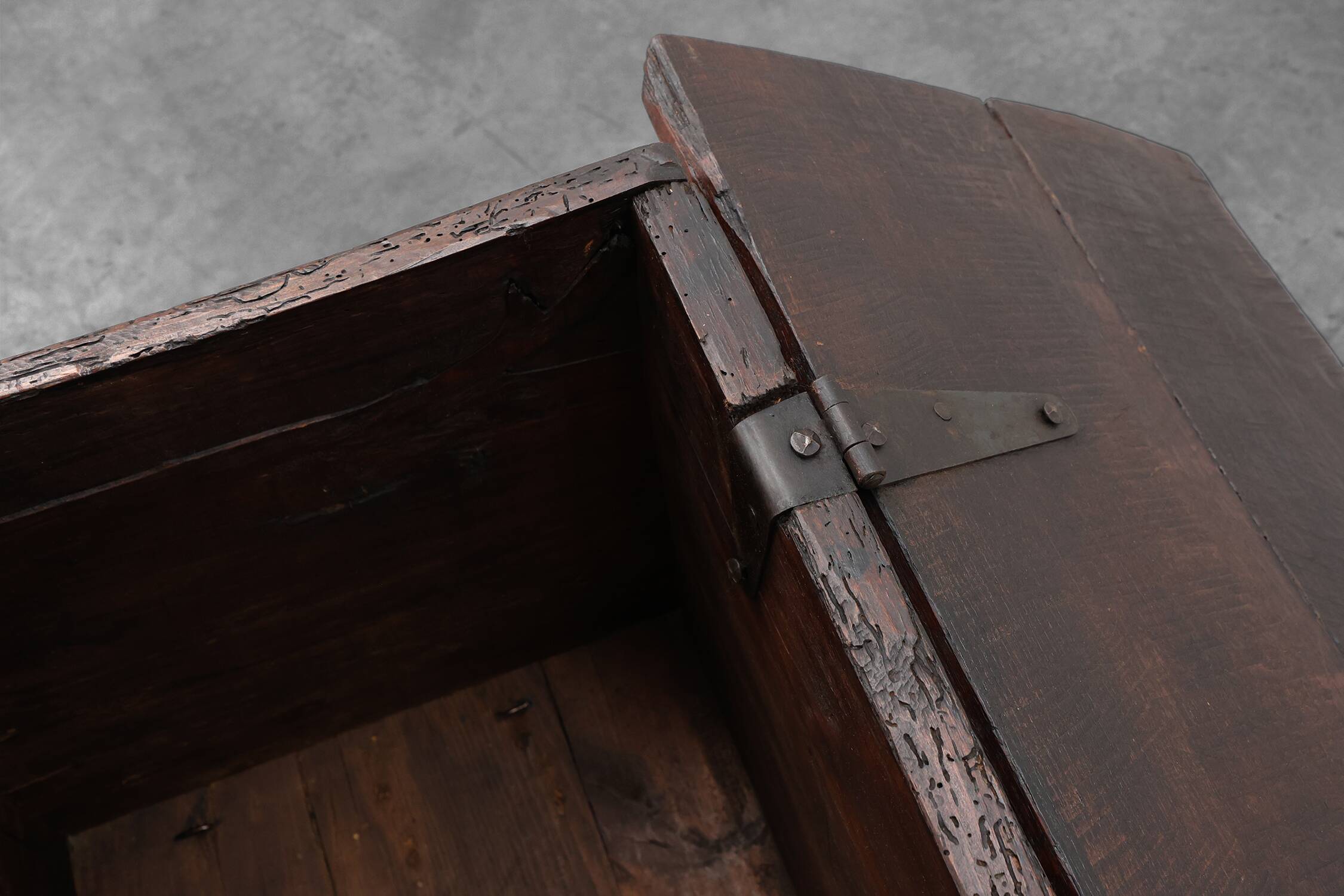 16th Century Gothic Carved Oak Chest, France
