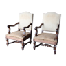 Pair of armchairs, sheep bones