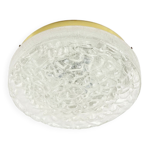 Grand plafonnier en verre - 1960