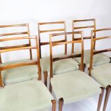 Set Of Six Dining Chairs Made In Rosewood By Sorø Furniture From 1960s
