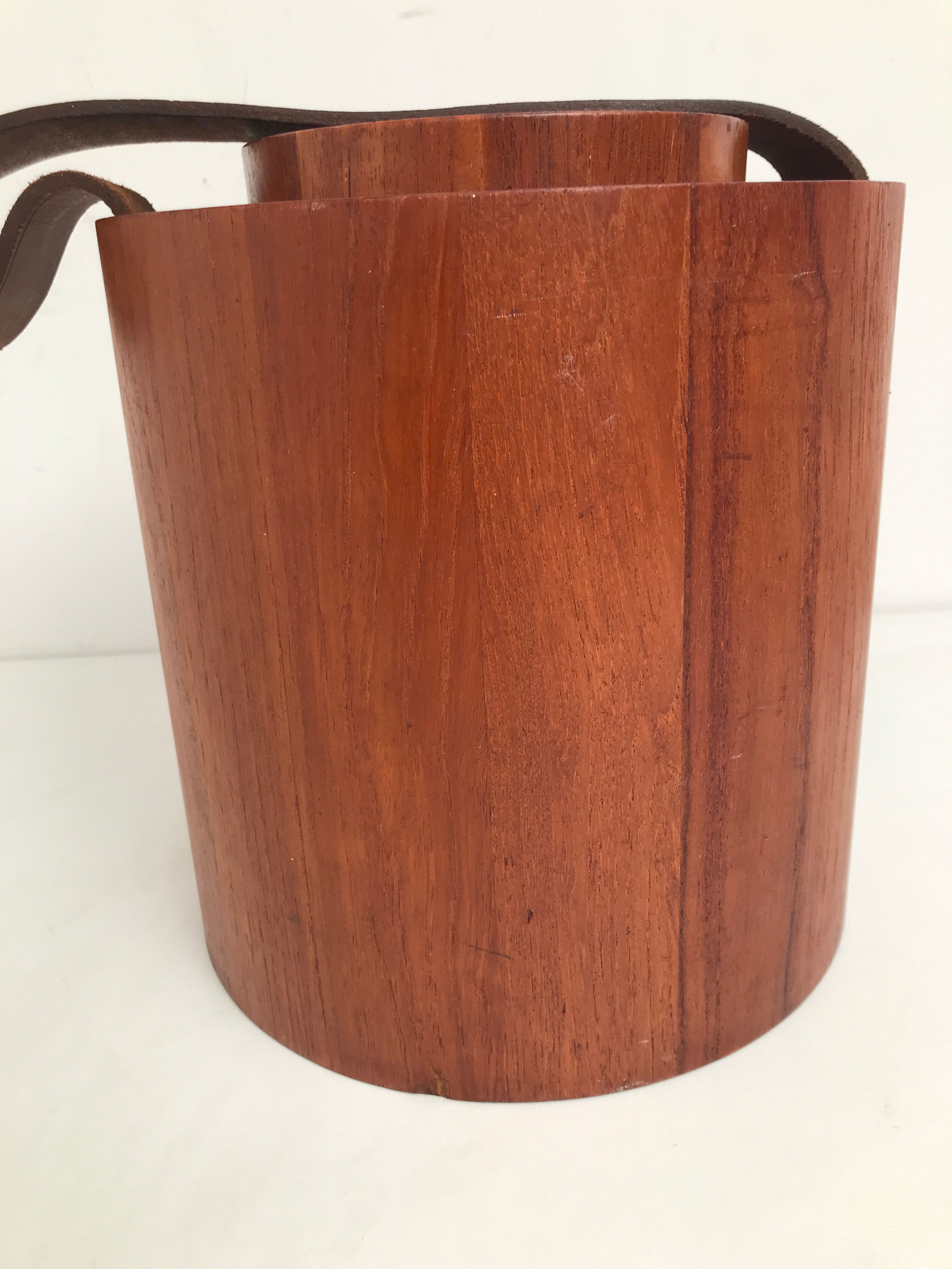 Teak ice bucket by Jens H. Quistgaard for Nissen, Denmark 1960