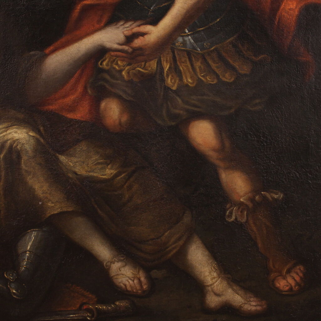 17th century painting, the baptism of Clorinda