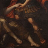 17th century painting, the baptism of Clorinda