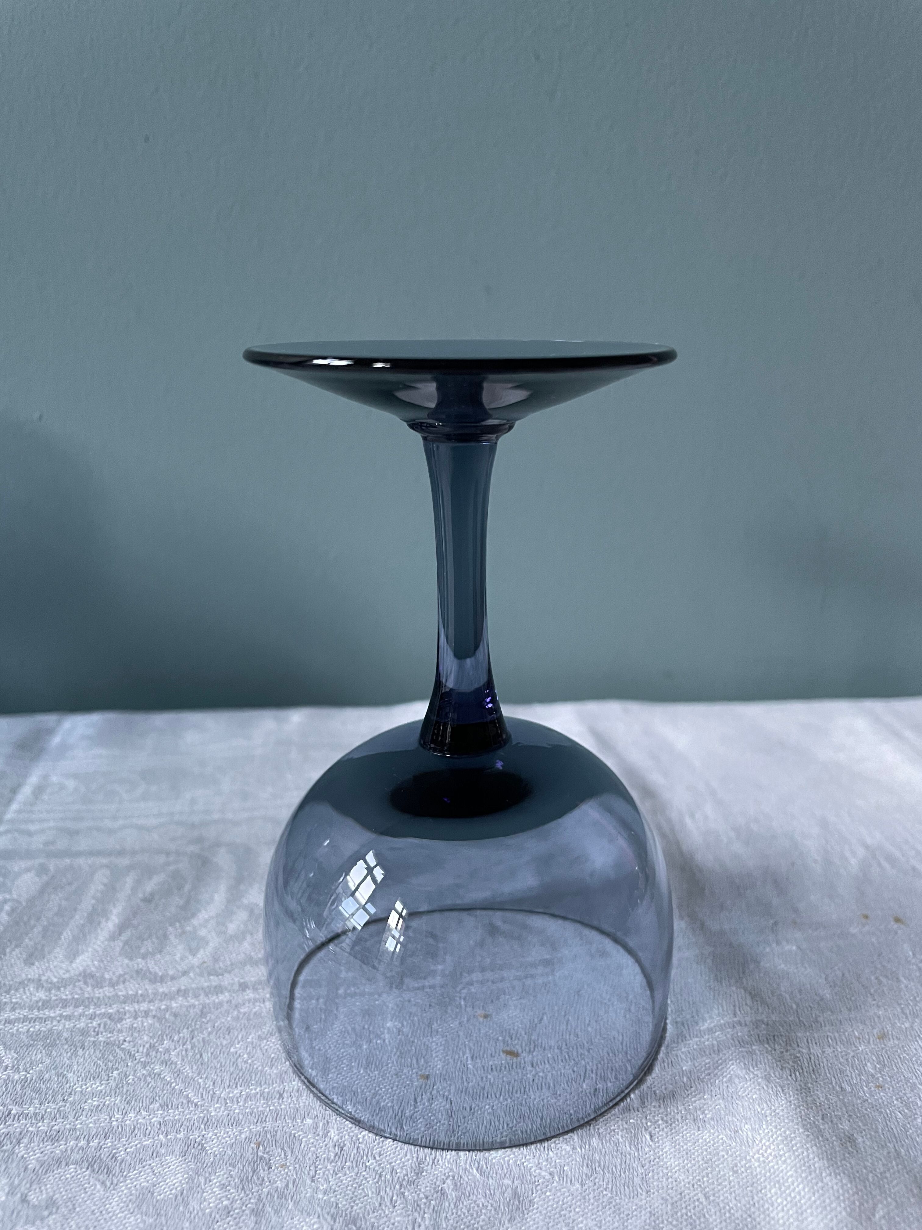 Series of 11 stemmed glasses, 1950