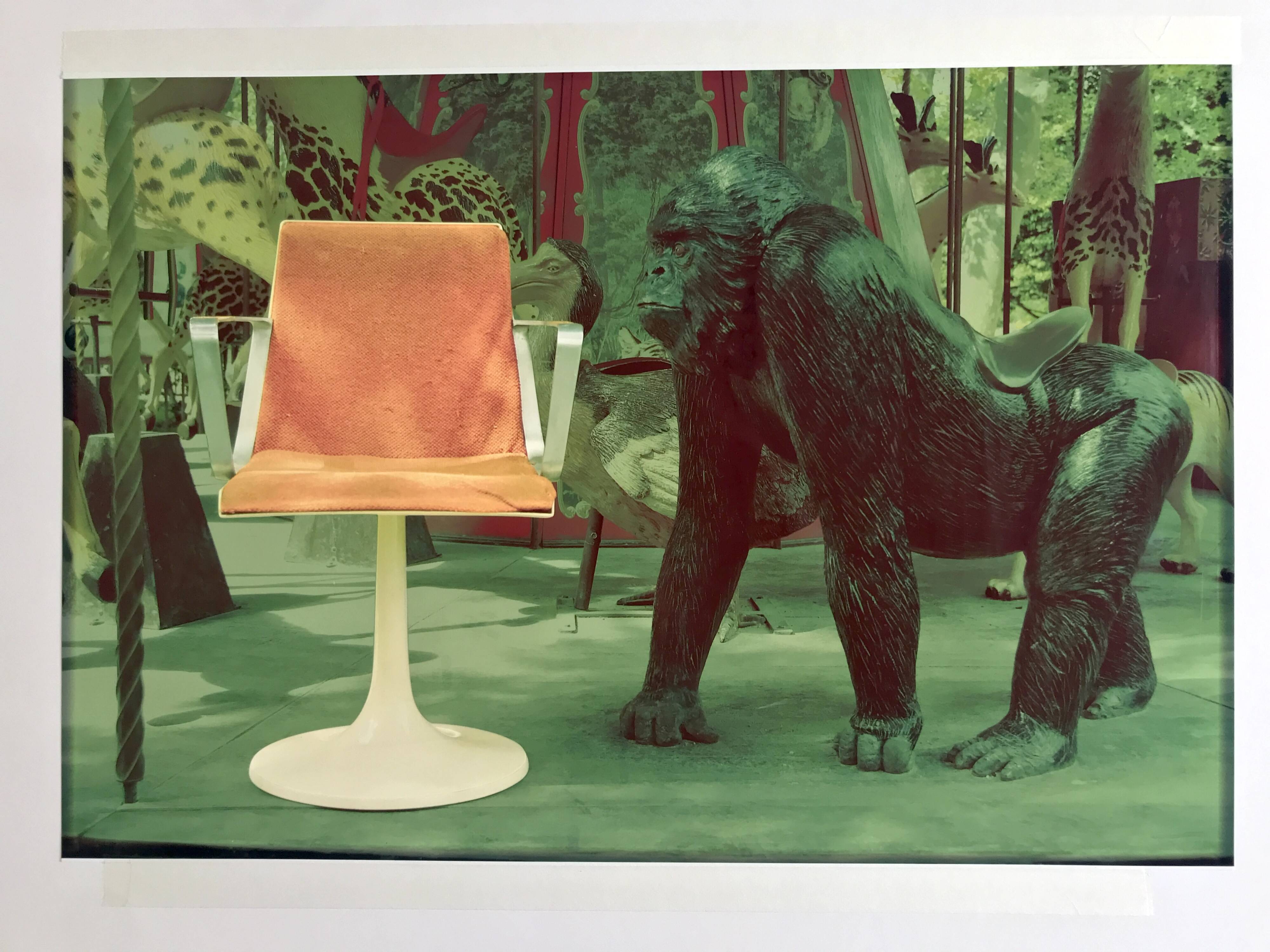 Exhibition prints for the 30th anniversary of the Allibert chair, published in the 70s.