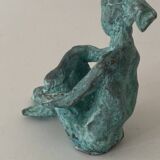 Seated woman - original art bronze