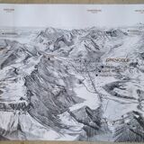 Olympic Games Grenoble 1968 - Panorama poster by Roger David