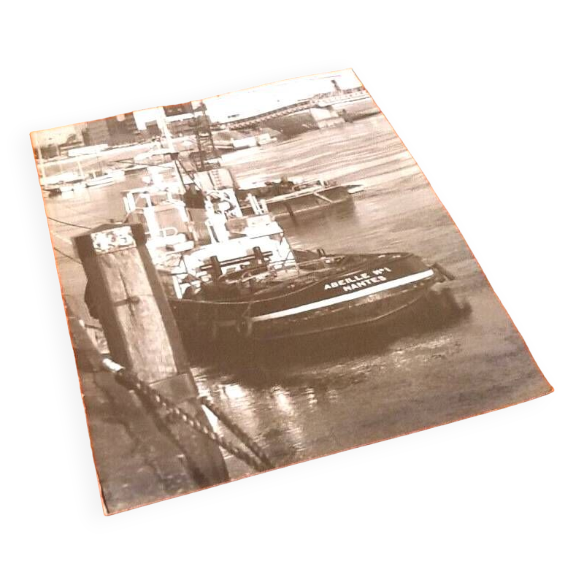 Old photograph Tugboat 1950s/1960s Abeille N°1 Nantes