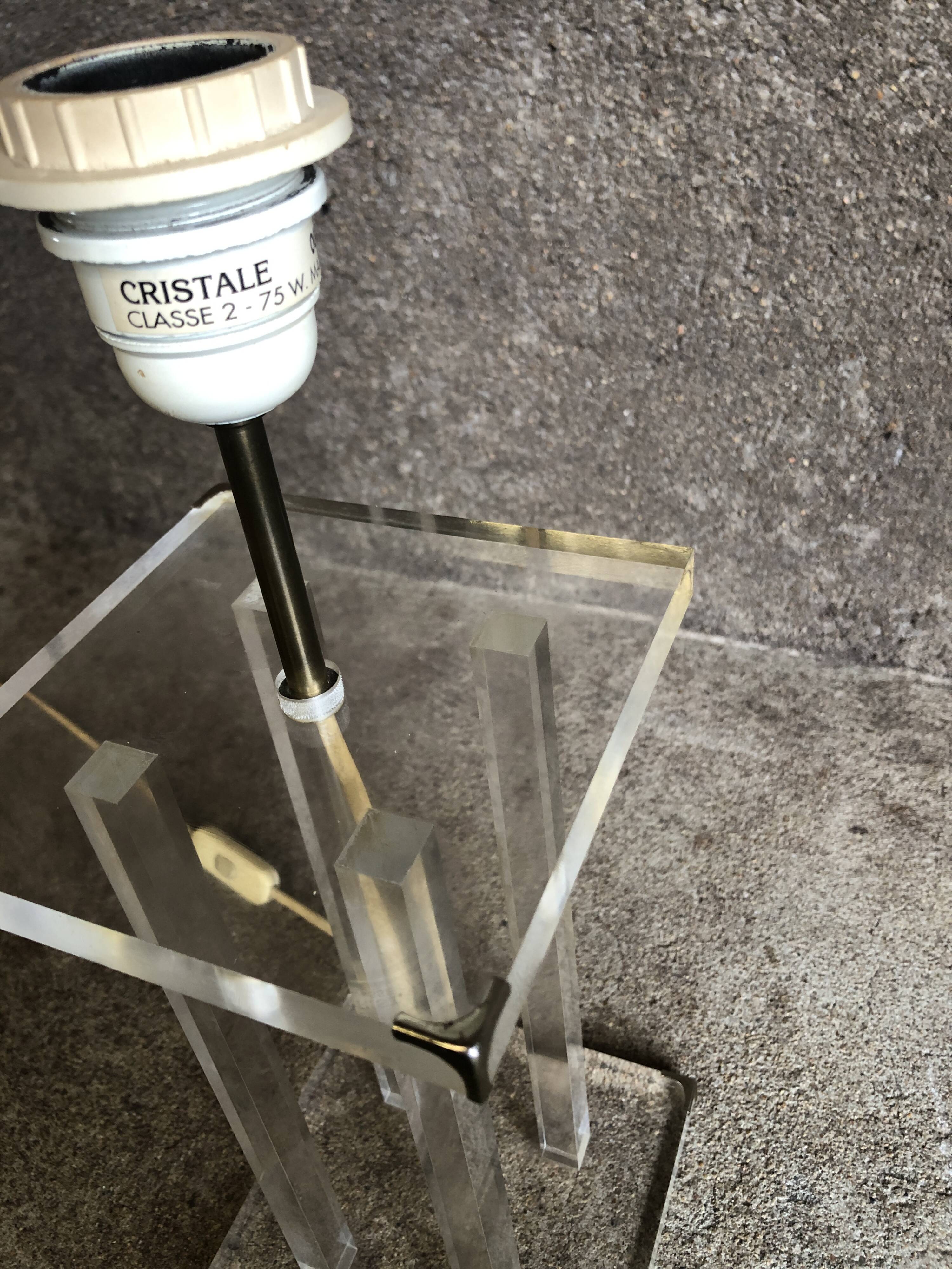 Lampe plexi David Lange, 1970 pour Roche Bobois