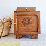 Small bedside table Art Deco wood