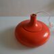 vintage suspension 1970s orange lacquered metal
