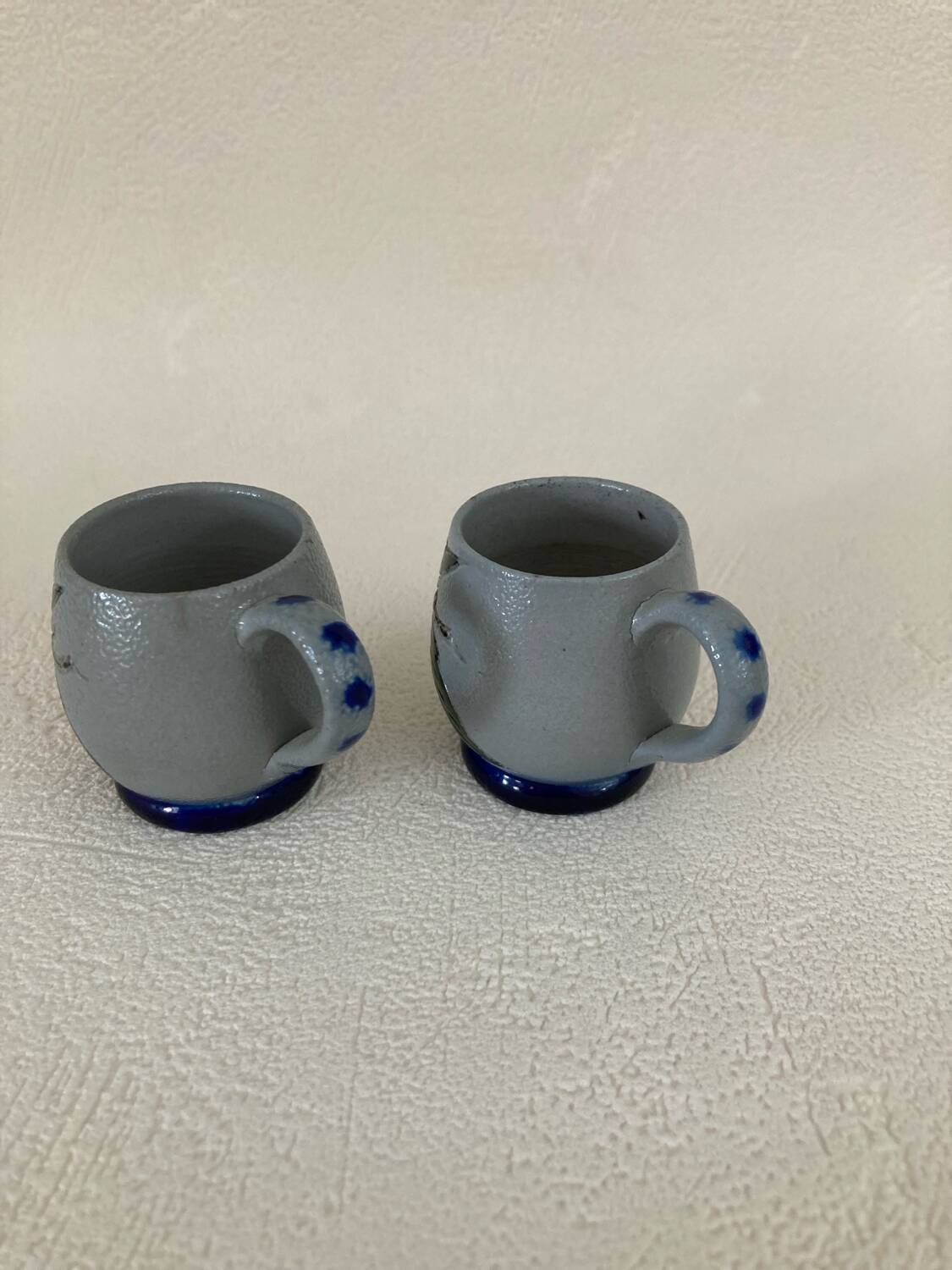 Mini Betschdorf liqueur mugs in Alsace sandstone