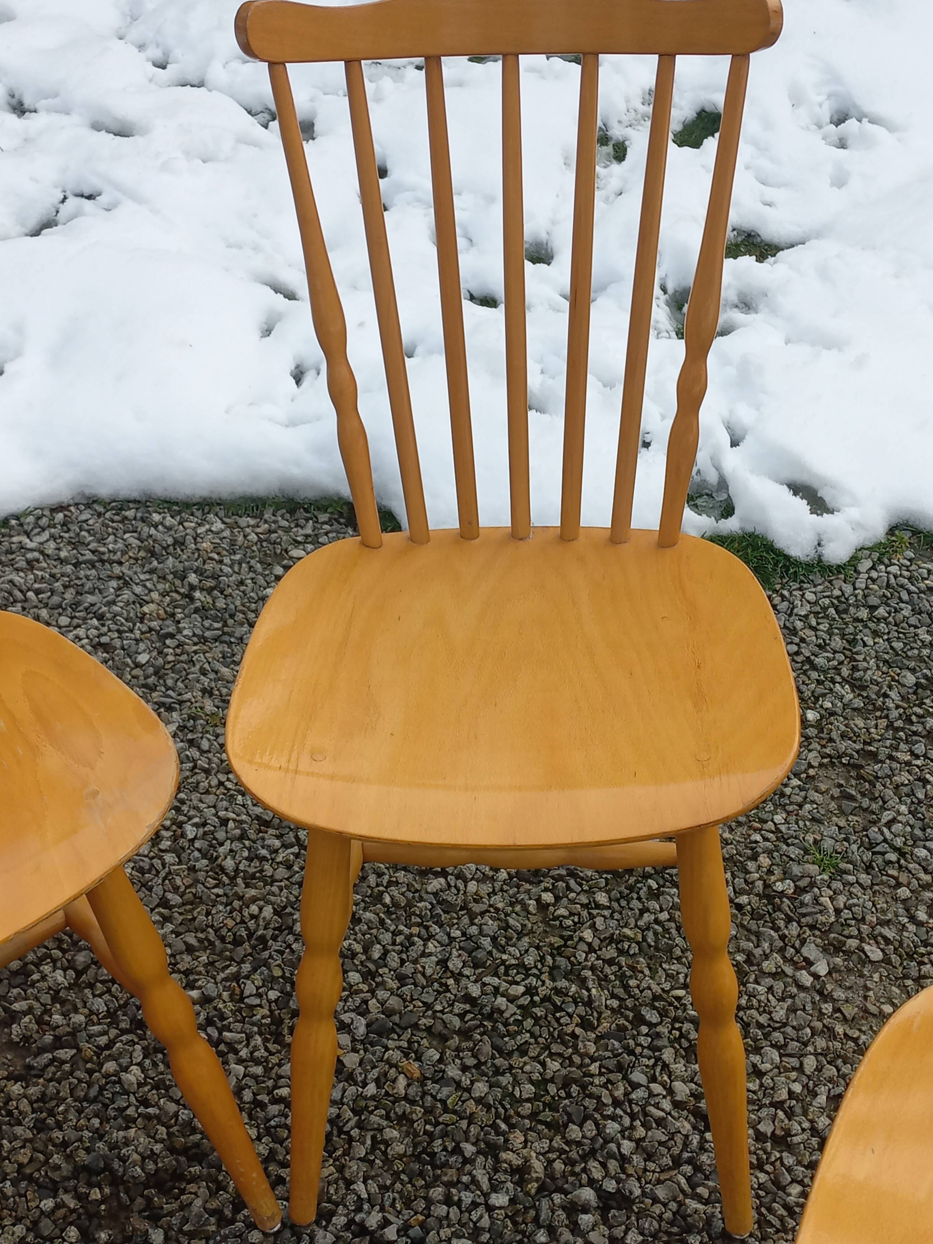4 Baumann-branded bistro chairs
