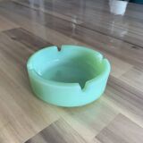 Jade green opaline vintage ashtray