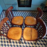 4 chaises de bistrot vintage