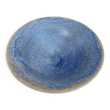 Blue stoneware ceramic bowl by an artist