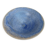 Coupelle bleue en grés céramique d'Artiste