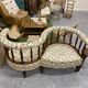 Napoleon III style conversation or confidant bench
