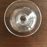 10 liqueur glasses engraved in Vintage crystal