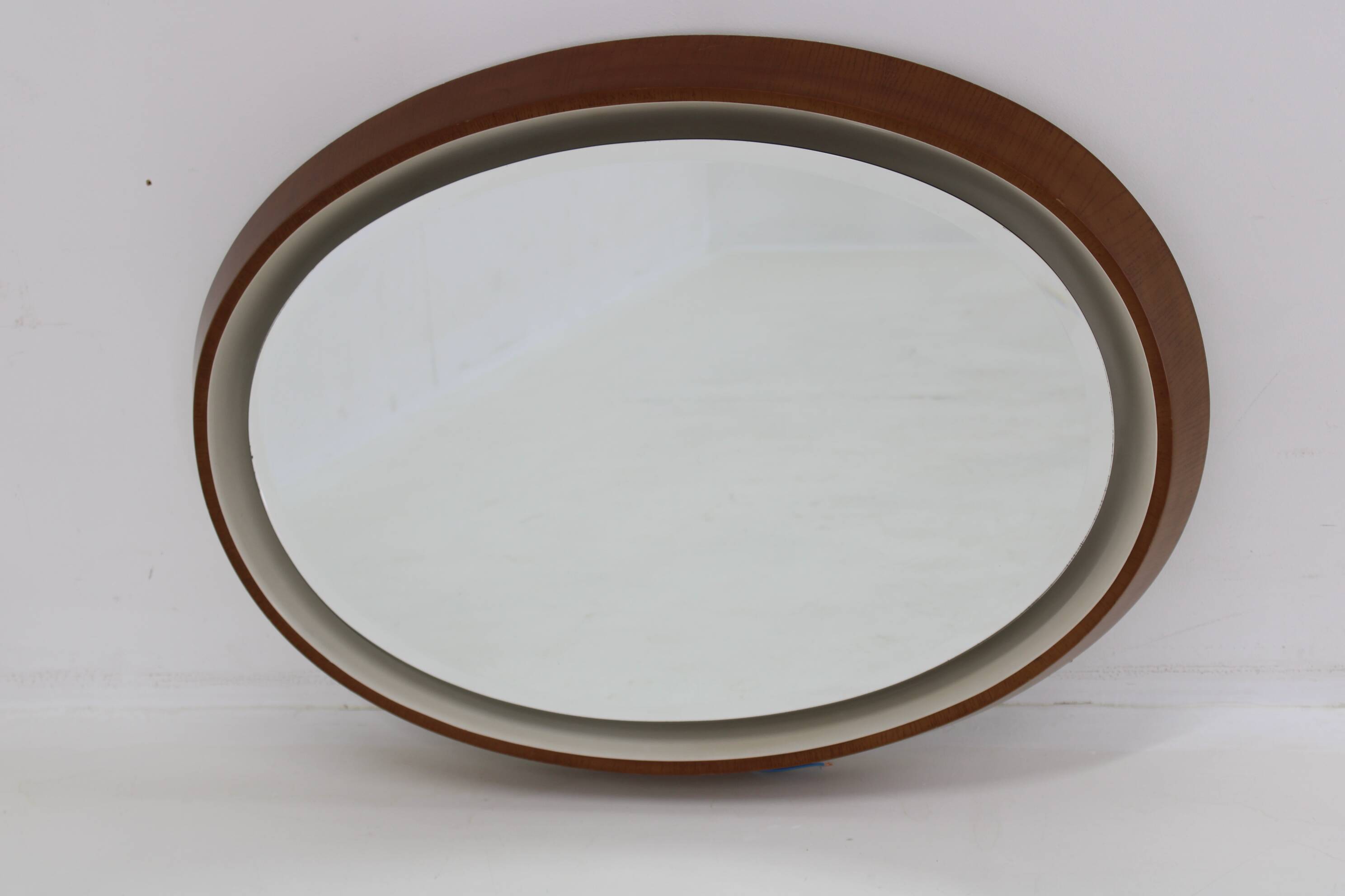 1970s Italian Plastic Mirror with Back Light