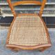 Chaise ancienne en bois et canage