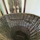 XXL 57cm grey wicker basket