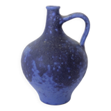 Mid-Century blue Klein vase Heyne ceramics, Germany, 1960s