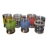 Suite of 6 granite glasses