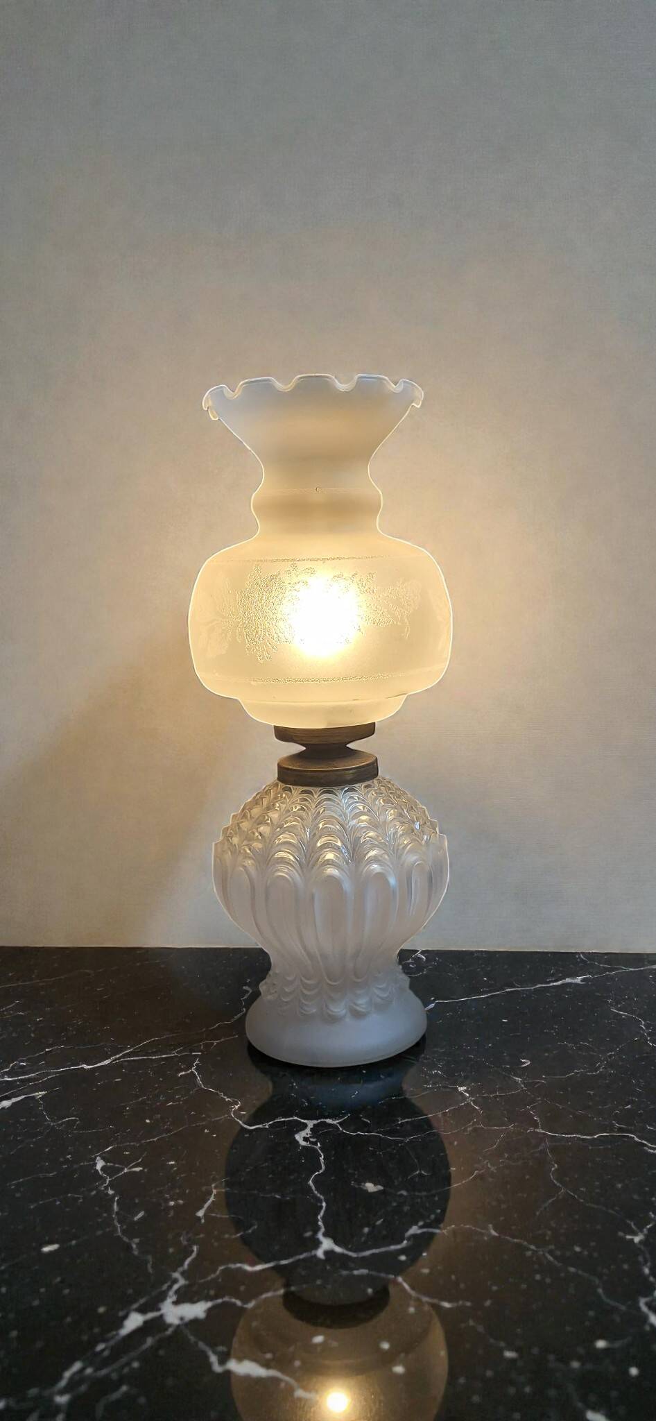 1970s glass lamp