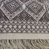 Carpet kilim white and grey corridor 308-95cm