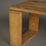 Vintage Scandinavian Solid Pine Bench. 1960s