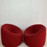 Pumpkin armchairs by Pierre Paulin for Ligne Roset, 70s