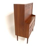 Teak writing desk, Vinde Møbelfabrik, Denmark, 1960