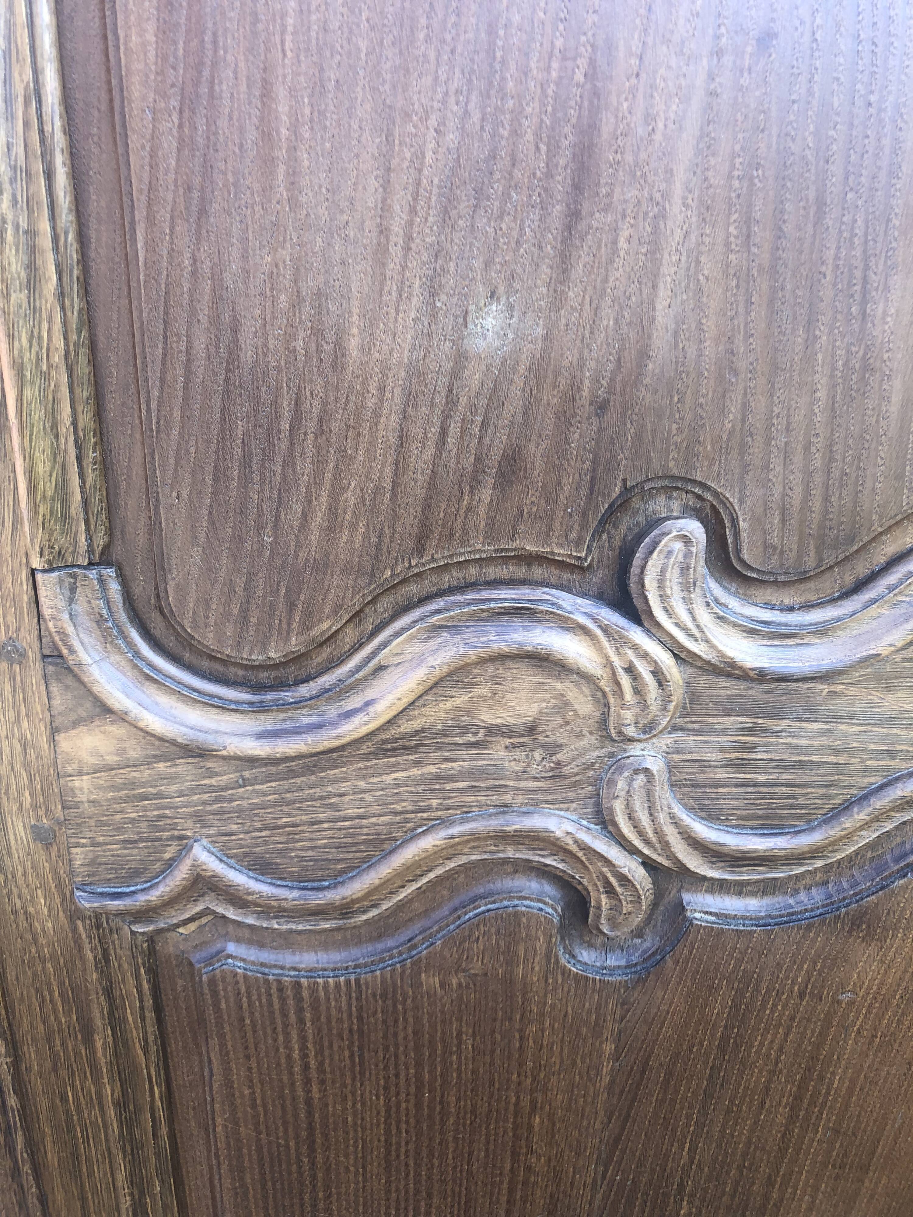 Antique oak doors