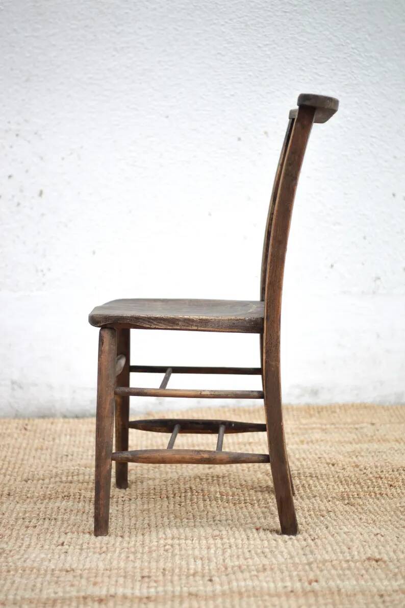 Church chair wood, religious chair, brutalist, interior decoration