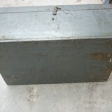 Wooden crate painted in grey