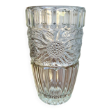 Glass vase – vintage style sunflower