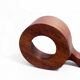 Set of 6 glasses or cups made of glass and teak