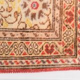 7x9 Red & Yellow Floral Persian Vintage Rug, 206x290Cm