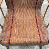 Rattan armchair "A la Girafe"