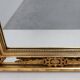 Louis XVI style gilt mirror with laurel wreath crest, Belgium, 20th century