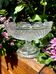 Coupe sur pied en cristal pointe de diamant centre de table vide poche deco