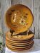 8 assiettes plates La Roue Vallauris