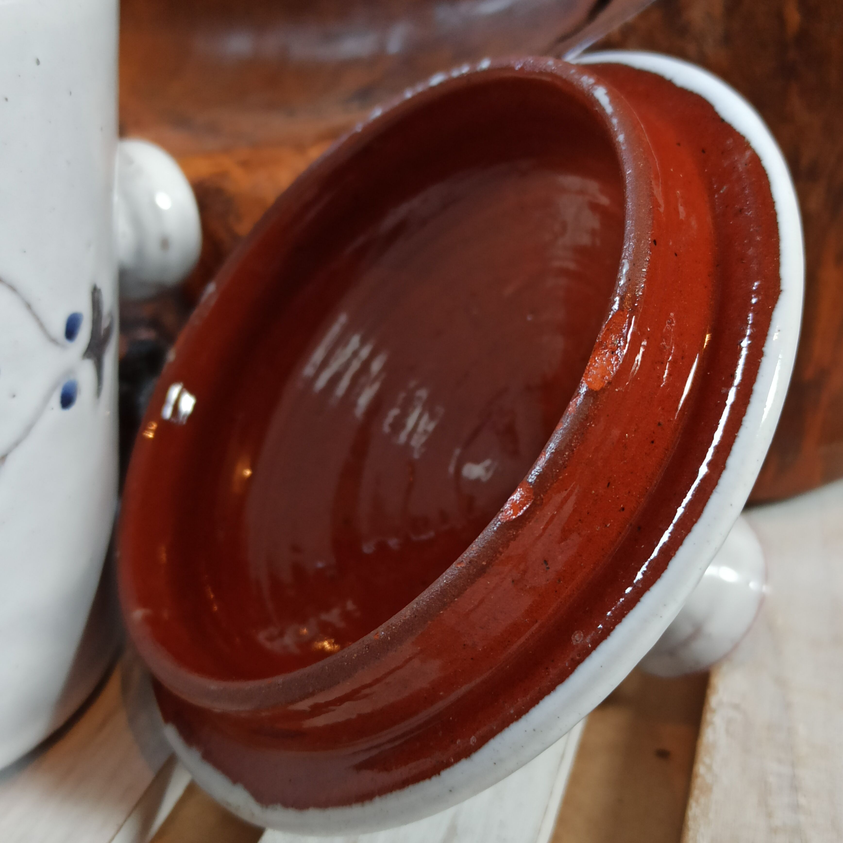 Vintage ceramic pot from Salé in Morocco