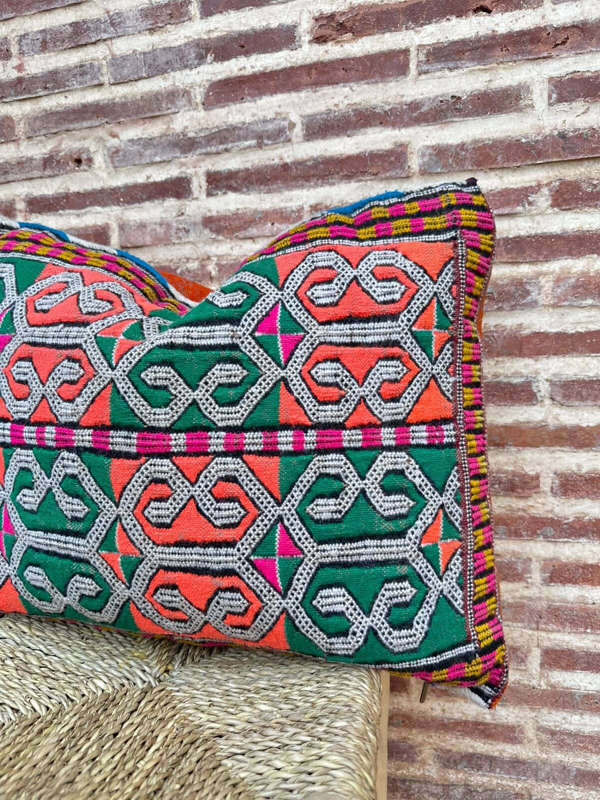 Vintage Moroccan Berber cushion cover handmade