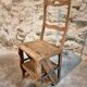 Antique French Oak Ladder Library Chair – Metamorphic Stepladder Chair