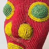 Bamileke beaded terracotta head (Cameroon)