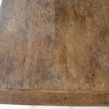 Table de ferme rustique en chêne. 2m35