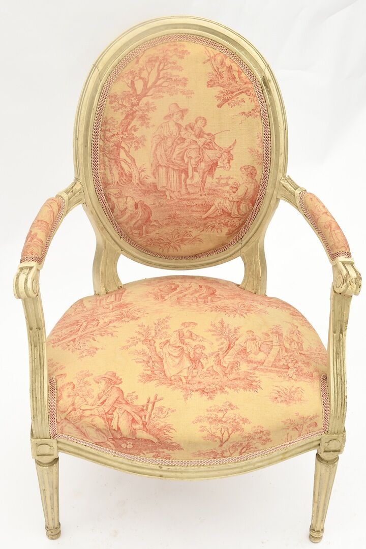Louis XVI-style shepherdess chair